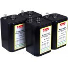 4R25 6V-Blokbatterij Vervanging voor Nissen Lantaarn accu IEC 4R25 4 per Set