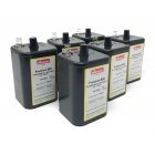 4R25 6V Nissen Batterijblok voor bouwplaatslamp, knipperlicht Set van 6