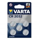 Lithium knoopcel Varta CR2032, vervangt DL2032 IEC CR2032 5-pack blisterverpakking