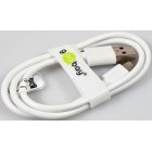 goobay USB-C oplaad- en synchronisatiekabel voor apparaten met USB-C-aansluiting, 0,5 m, wit