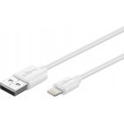 goobay Bliksem MFi/USB-synchronisatie en oplaadkabel voor Apple iPhone/iPad White