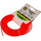 Reserve trimmerdraad/maaidraad u.a. voor Bosch,Makita, Gardena, Husqvarna 2,4mm 15m rood